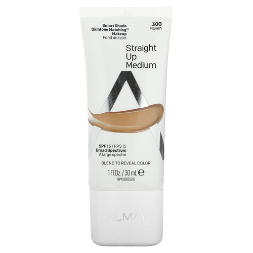 Almay, Smart Shade, тональная основа для макияжа, SPF 15, 300 Straight Up Medium, 30 мл