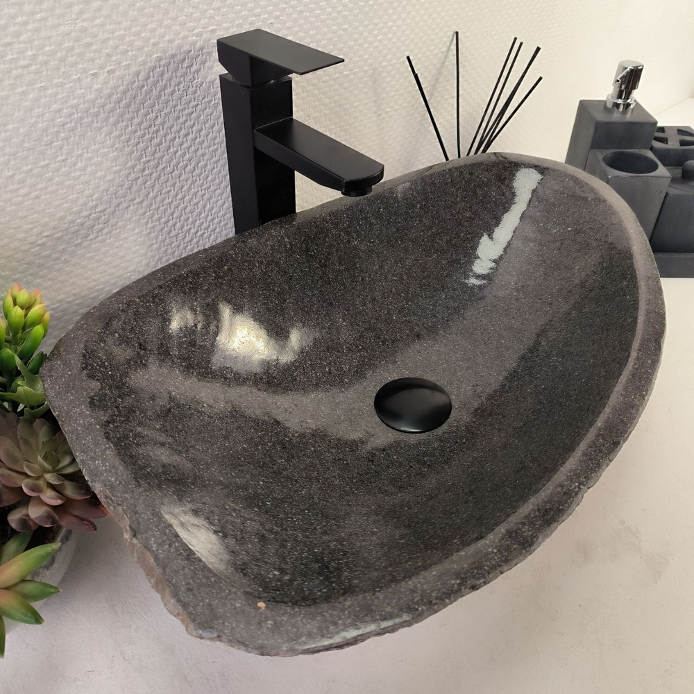 Раковина из речного камня RS-65078 53*35*15 0857