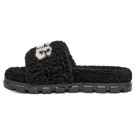Ugg Letter Print Slide 'Black'