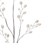 Ветка декоративная «Волшебный блеск» 35 см, Серебро