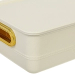 Корзина - органайзер для хранения с крышкой «ОКСФОРД», цвет айвори, 27,6*20,5*10см (лейбл Селфи)