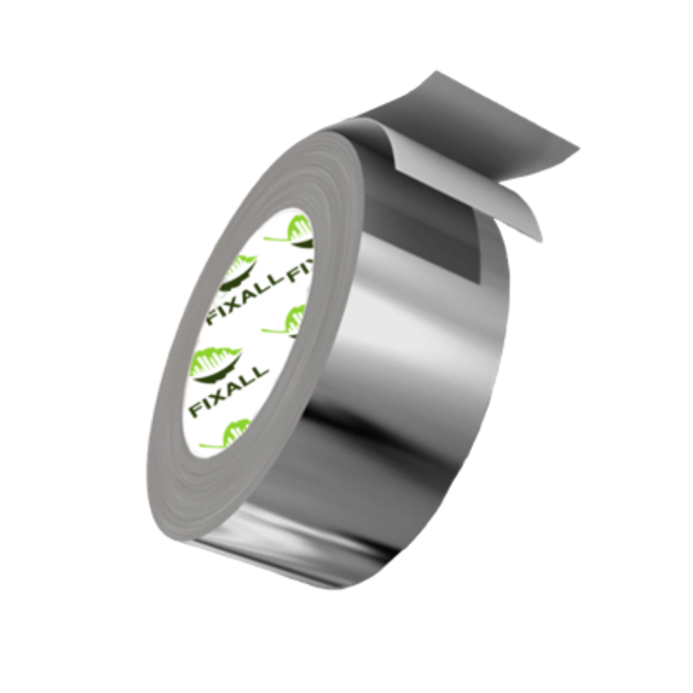 Скотч алюминиевый термостойкий Fixall 50 мм х 50м