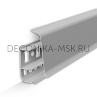 Плинтус Deconika 55 мм 002 Светло-серый (55х21х2200 мм)
