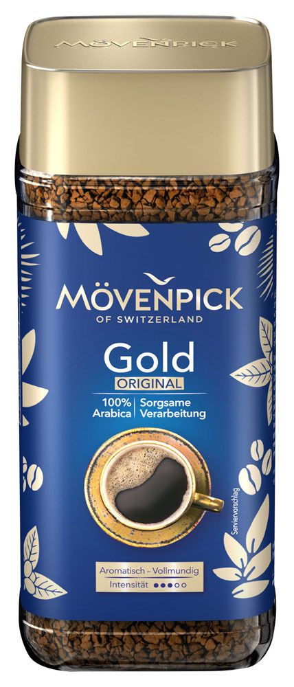 Кофе растворимый Movenpick Gold 100 г, 3 шт