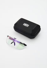 Спортивные очки 100% HYPERCRAFT SQ Gloss Black - Purple Flash Mirror Photochromic Lens