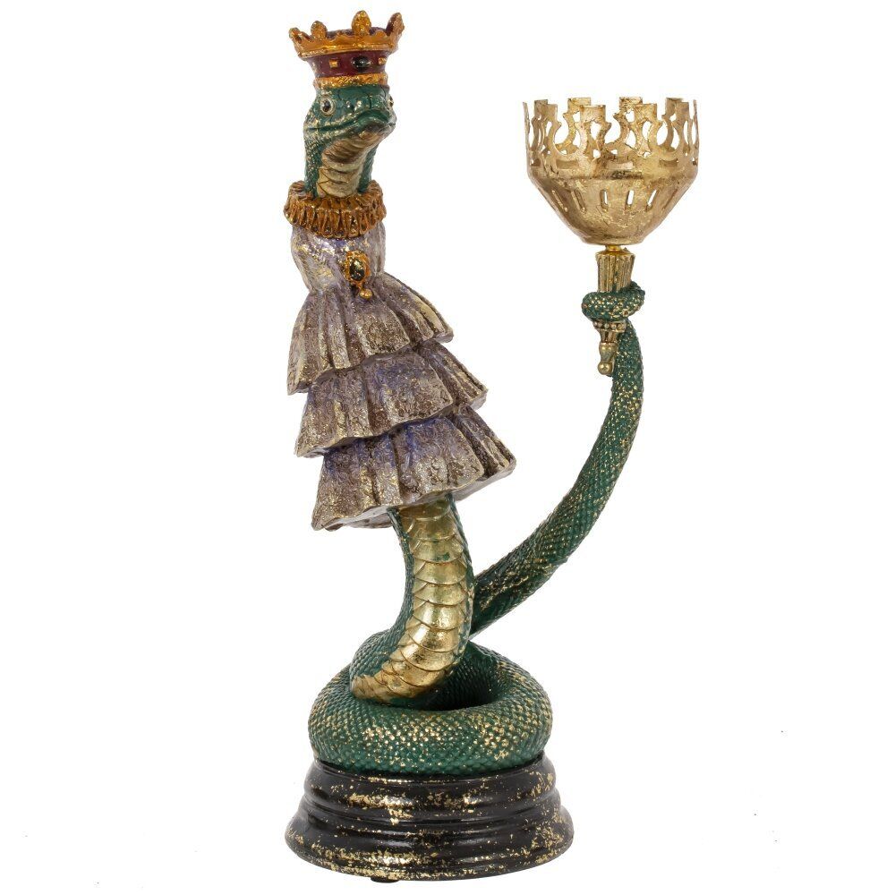 GAEM Подсвечник "Змея", D свечи 5 см, L12 W13 H30 см