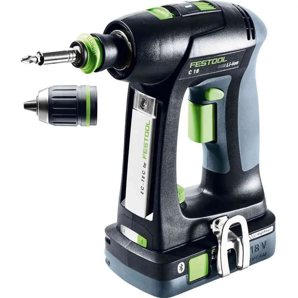 Аккумуляторная дрель-шуруповёрт C 18 HPC 4,0 I-Set FESTOOL 576435-921