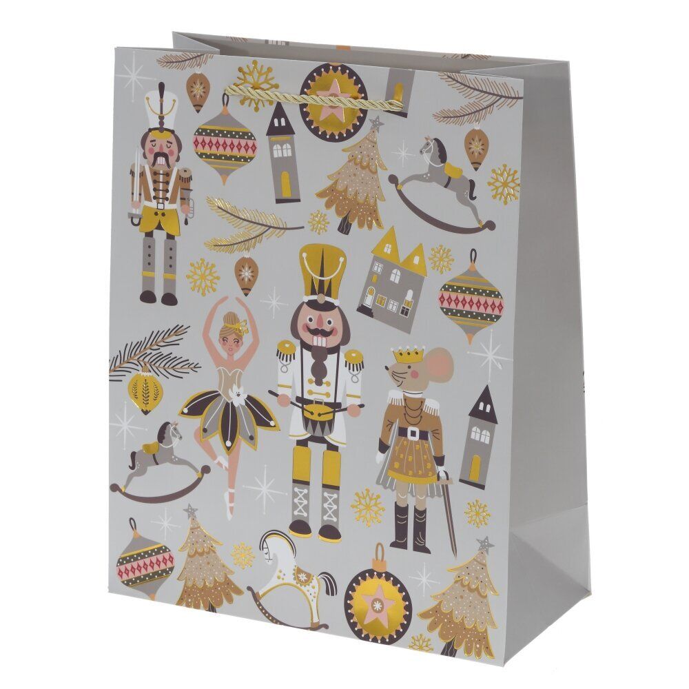 GAEM Пакет подарочный (бумага 210г/м2, блок 12шт), L18 W10 H23 см, 4в.