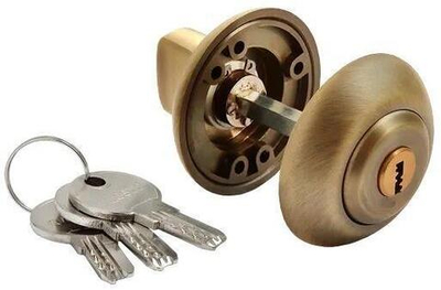 Завертка с ключевым цилиндром MH-CYL бронза античная