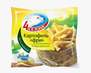 КАРТОФЕЛЬ ФРИ 450ГР 4СЕЗОНА
