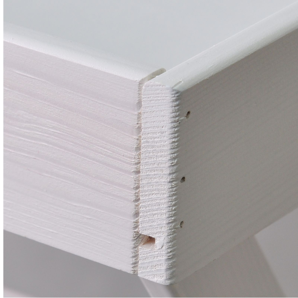 Журнальный столик, 58х48х65, прикроватный, раскладной, стол поднос, для сада и дома, массив сосны, белый, Dipriz