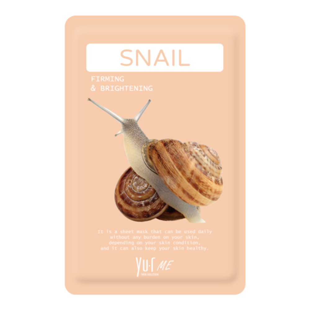 Маска тканевая с фильтратом улиточного секрета YU.R ME Snail sheet mask, 25 г