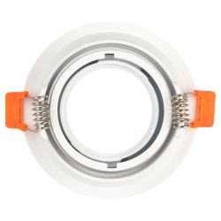 Светильник встраиваемый алюминиевый ЭРА KL98 WH под лампу MR16 GU5.3 белый