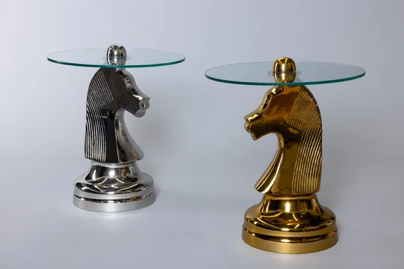 Кофейный стол "Лошадь" золото