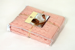 Элитный плед детский Imperio 77 розовый от Luxberry упаковка