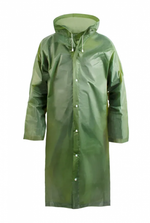 Плащ-дождевик Komfi ЭВА, 75х120 см., на кнопках, с капюшоном, зеленый, р-р 52-54