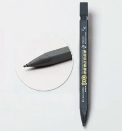 Карандаш строительный механический (цанговый) с ластиком и комплектом запасных сменных стержней. Модель карандаша ТМ013-А. Цвет корпуса Серый.