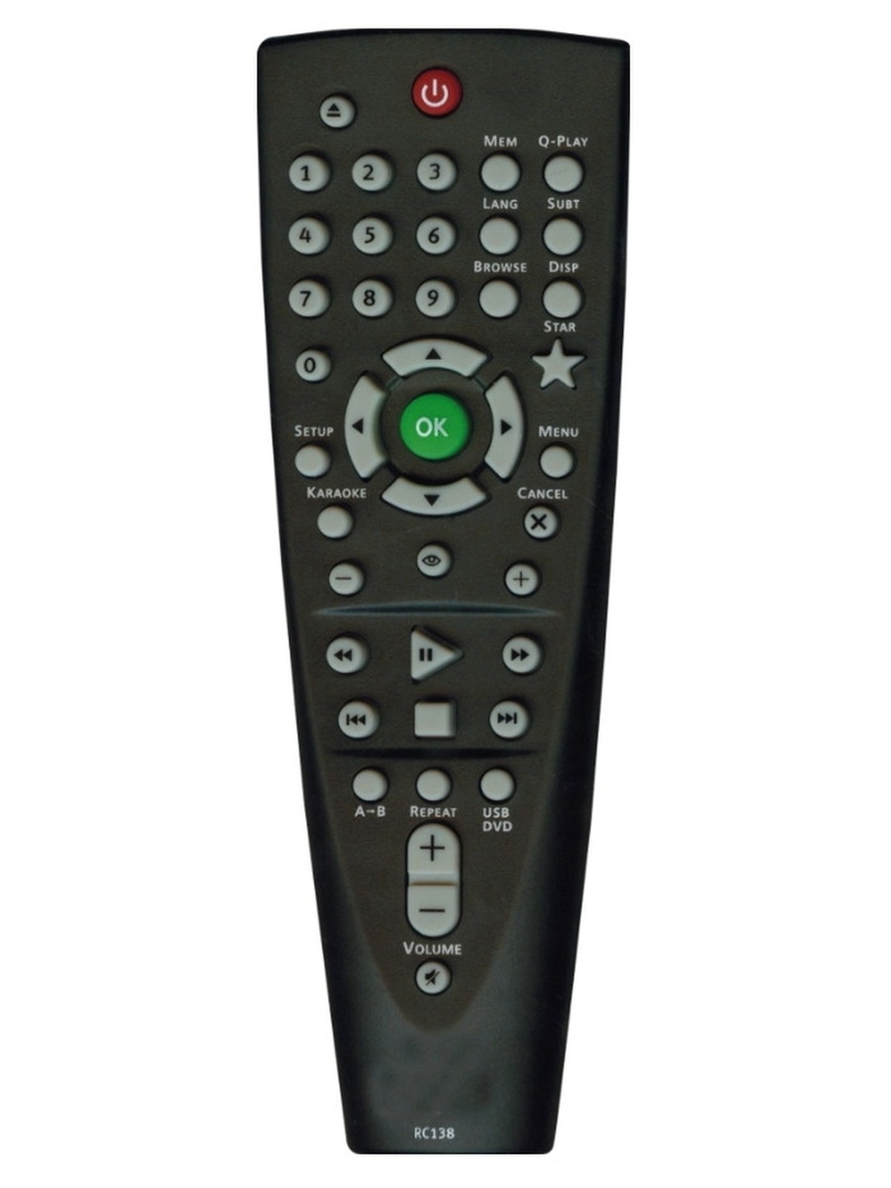 Пульт RC138 (RC-DVP101) для DVD плеера BBK