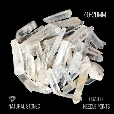 Кристалл горного хрусталяQuartz Needle points 40-20мм, 100гр