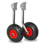 Колёса транцевые перекидные для лодок с жестким дном "Ёжик", оцинковка