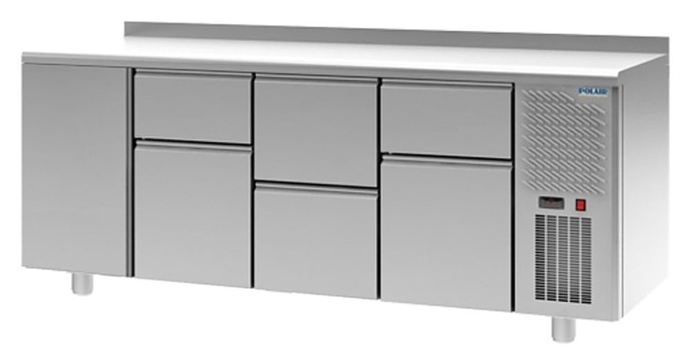 Стол холодильный POLAIR TM4-0121-G с бортом