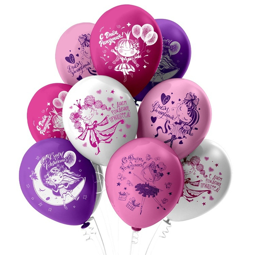 Шар латекс 30см С ДР Принцессы