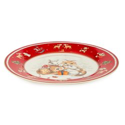 НАБОР ПОСУДЫ LEFARD "C НОВЫМ ГОДОМ" 3 ПР.: САЛАТНИК 800 МЛ, ТАРЕЛКА 19 СМ, КРУЖКА 400 МЛ (КОР=8НАБ.)