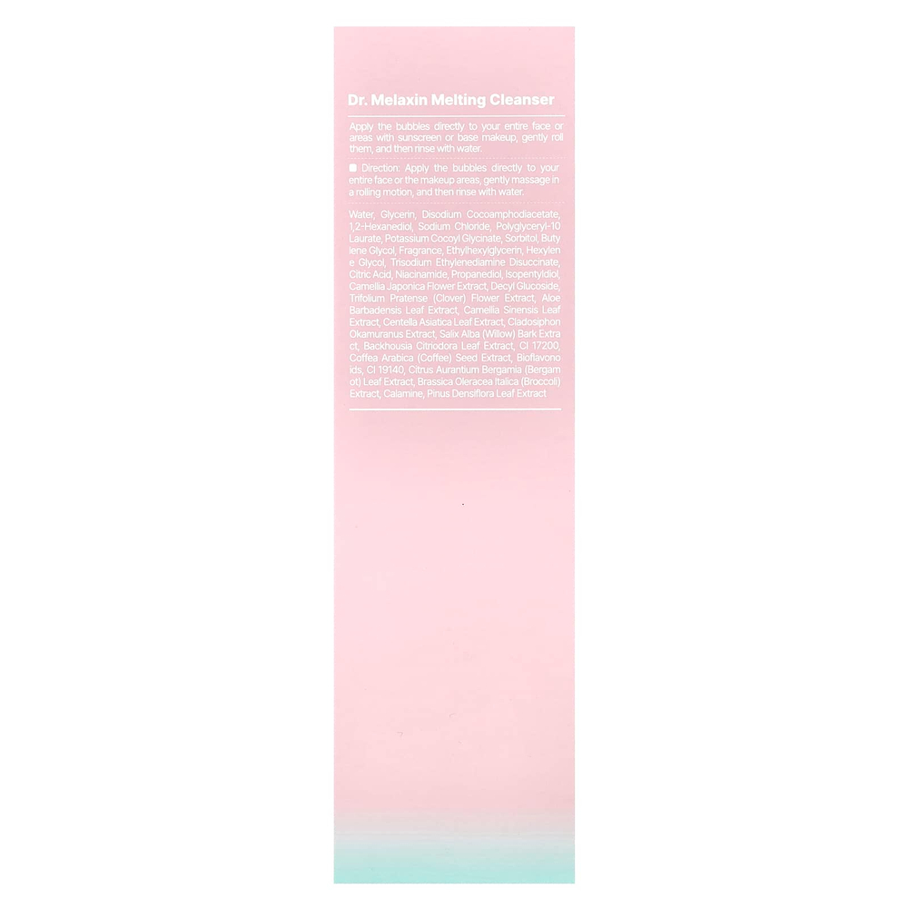 Dr.Melaxin, Melting Cleanser, пенящееся очищающее средство, для всех типов кожи, 150 мл (5,07 жидк. Унции)