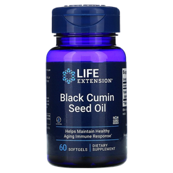 Life Extension Black Cumin Seed Oil 60 softgel, Масло семян черного тмина
