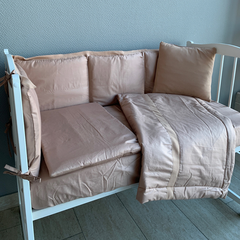 Комплект в кроватку "ЛАПШУЛЯ-ЭКСТРА" Капучино (7 предм.,без балдахина) ш4240/0  (Балу)