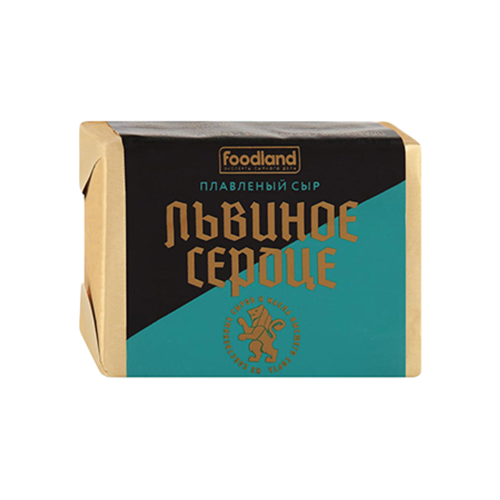 Плавленый сыр Львиное сердце ломтевой 50% 90г