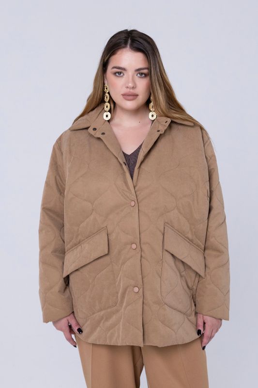 Куртка стеганая, кэмел