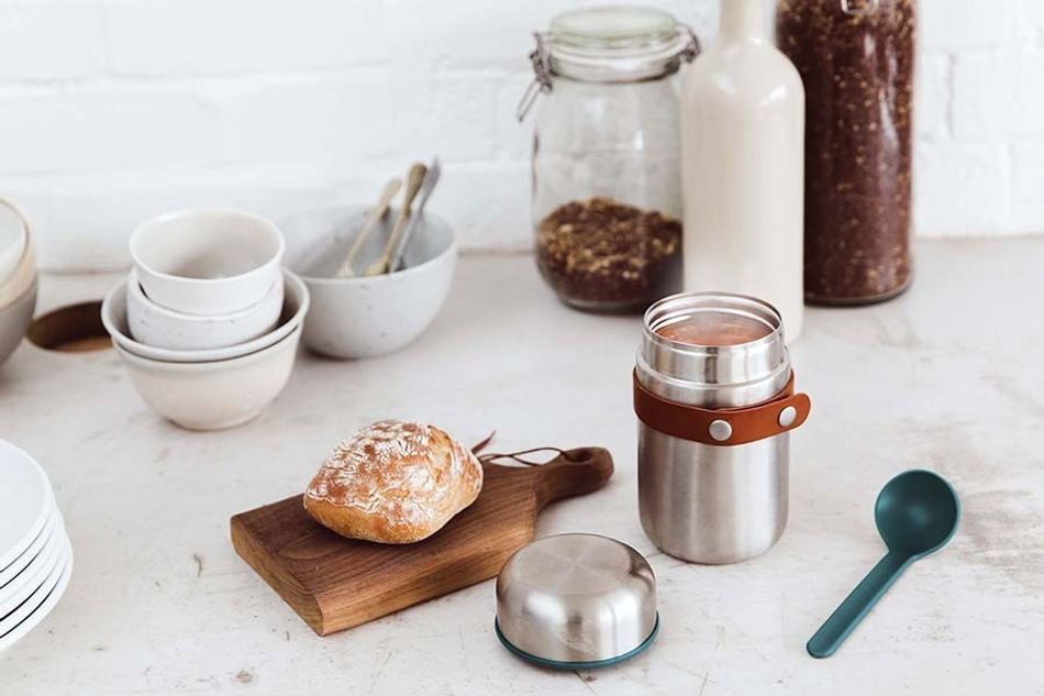 Термос black+blum, food flask, 400 мл, бирюзовый