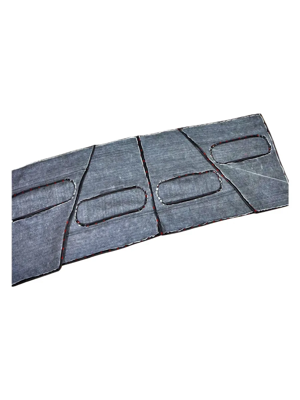 Обивка салона УАЗ 469 , 7 предметов декор.красная.нить