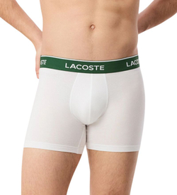 Боксерки теннисные Lacoste Cotton Stretch Brief 3P - black/grey/white