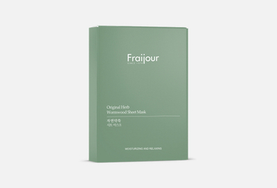 Fraijour Тканевая маска для лица РАСТИТЕЛЬНЫЕ ЭКСТРАКТЫ Original Herb Wormwood Sheet Mask (23 мл)