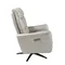 Поворотное кресло-реклайнер 5114/KM-A6010-M565 серое кожаное
