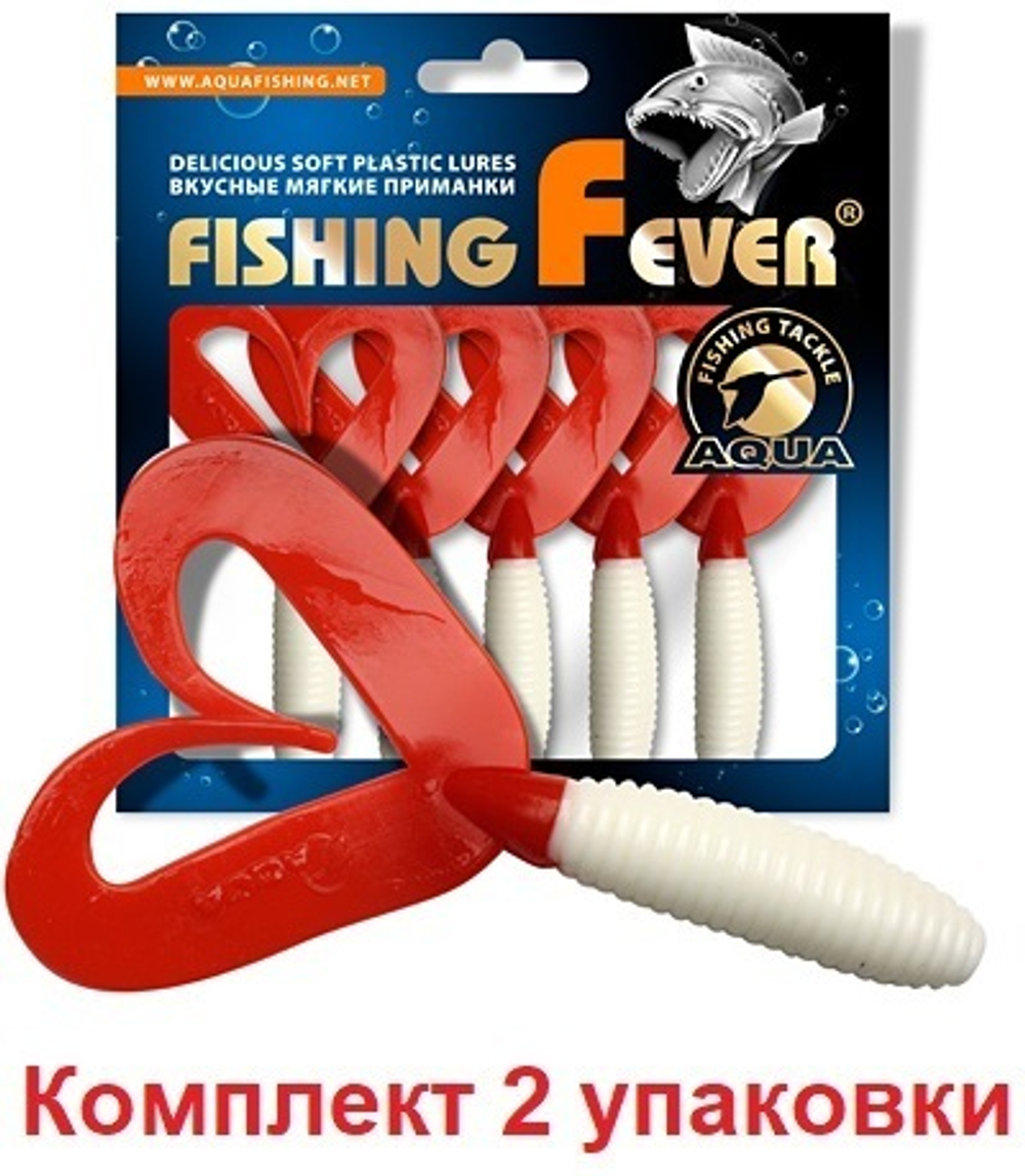 Мягкая приманка твистер FishingFever 8,5cm,4,8g,2 уп по 5 шт