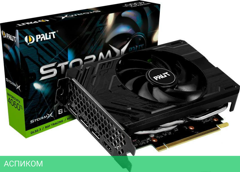 Видеокарта Palit RTX 4060 Ti StormX 8GB GDDR6 128bit (NE6406T019P1-1060F)