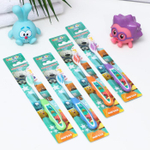 6770176 Зубная щётка детская Bambolina «МиМиМишки» мягкая, с подушечкой для чистки языка, 3-5 лет