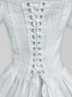 Платье-мини корсетное с пышной юбкой и рукавами-фонариками