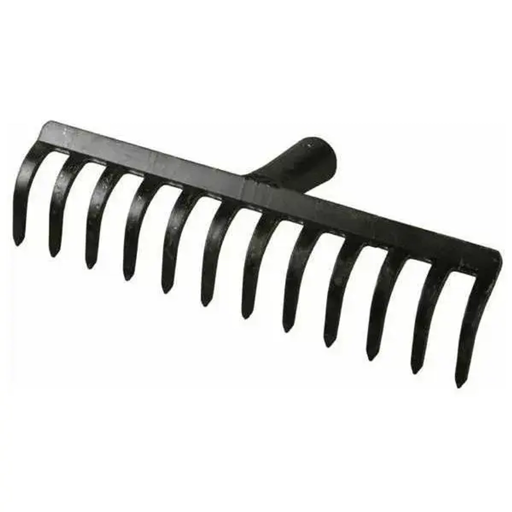 Грабли 12-ти зубые прямые, эмаль 3мм. б/ч ГП-12