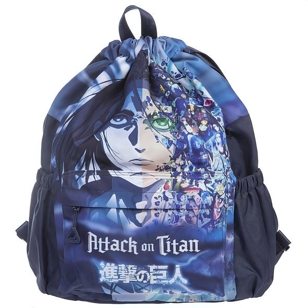 Рюкзак-мешок 44х33х14 см 1 отделение 3 кармана "Атака Титанов.Сезон 4" (Хатбер)