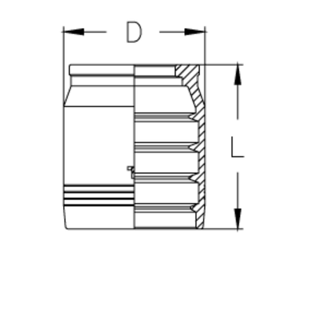 Муфта DN 25 4SP/4SH/R13/R15 CS NEW TIEFFE