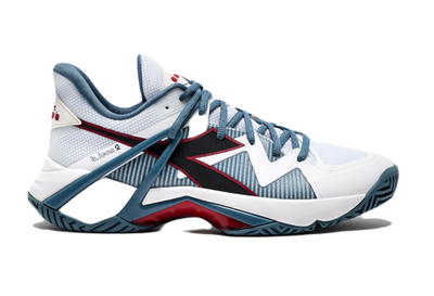 Теннисные кроссовки Diadora B.Icon 2 AG - white/oceanvief/salsa - White Red Бирюзовый