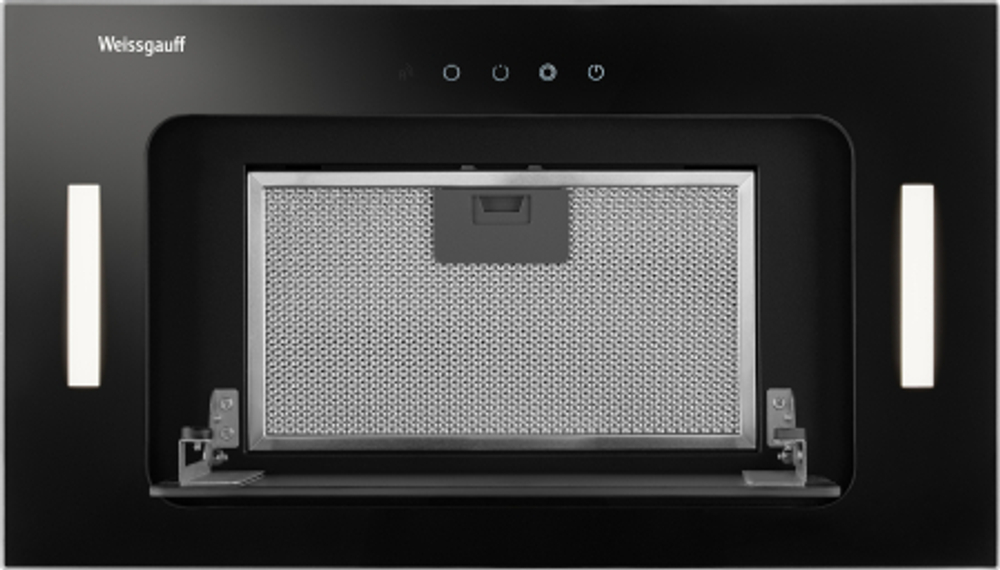 Кухонная встраиваемая вытяжка Weissgauff Intense 600 Touch Black Glass (430367)