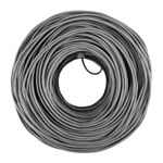 Кабель витая пара омедненный F/UTP, CCA, CAT 5e, PVC, 4PR, 24AWG, внутренний, однопроволочный, серый