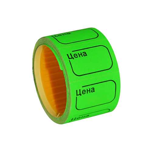 Ценник 20х30 самокл 10х200 шт зелен/100