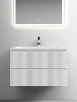 Тумба подвесная SANCOS Snob T 790х445х500, c двумя ящиками оснащенными доводчиками, Bianco, арт.SNT80W