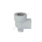Угольник PP-R комбинированный белый Дн 25х3/4" ВР с креплением PRO VALFEX 10120125-PRO